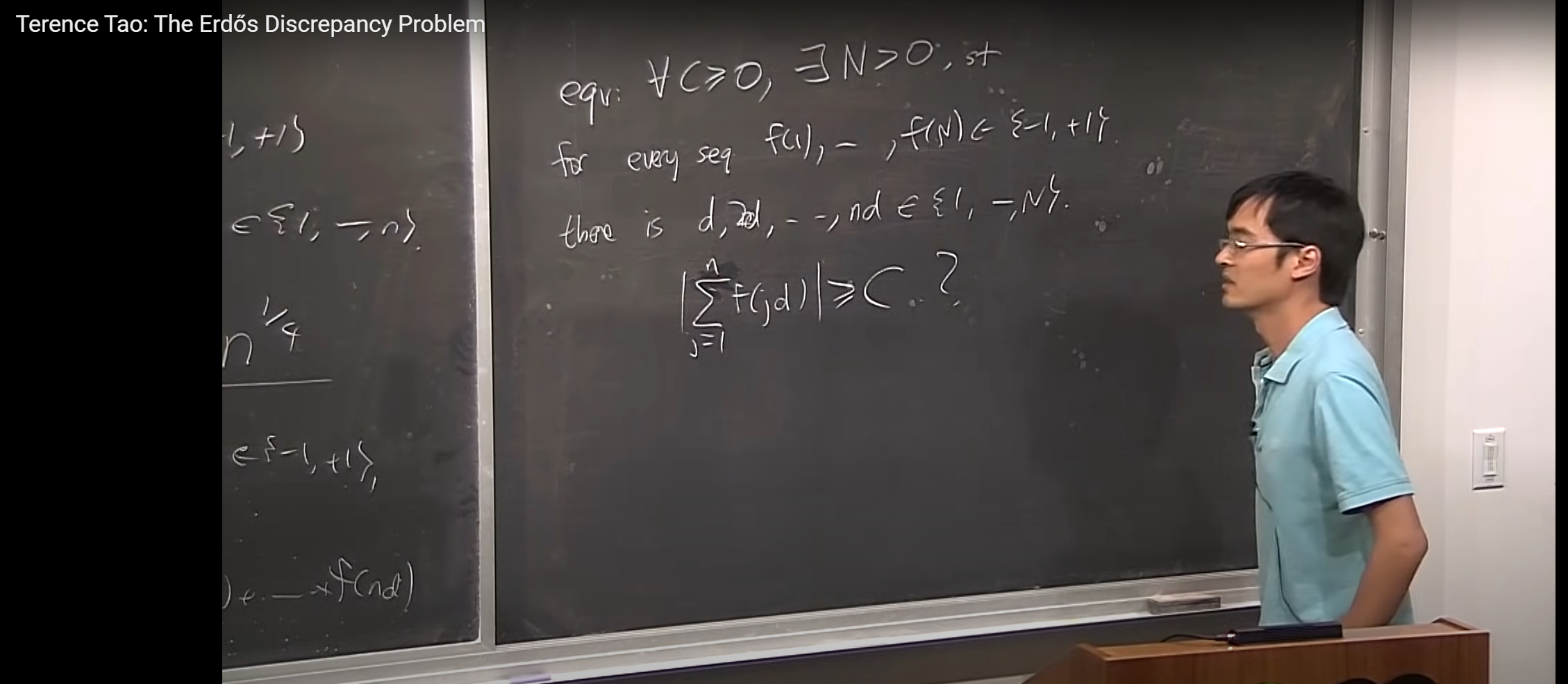 有史以来最伟大的5场数学讲座244 / 作者:我好人二三搅 / 帖子ID:130215