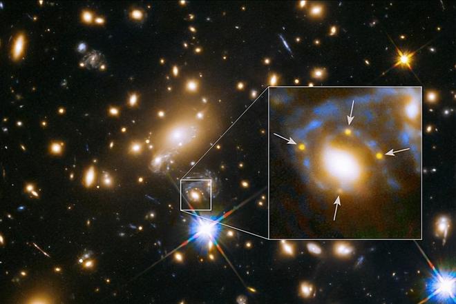 韦伯太空望远镜捕捉到时空弯曲现象，证实爱因斯坦广义相对论在120亿光年外的准确性312 / 作者:单丁鹤纷 / 帖子ID:130961