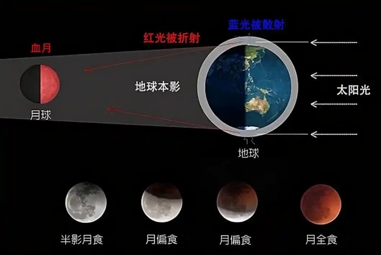 2026年元宵节超级血月：月全食观赏时间与看点756 / 作者:单丁鹤纷 / 帖子ID:131064