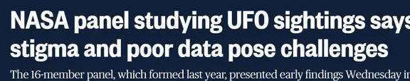 NASA首次召开UFO公开会议，曾隐瞒UFO真相，如今为何要公布于众？168 / 作者:小乖欢颜僮 / 帖子ID:127171