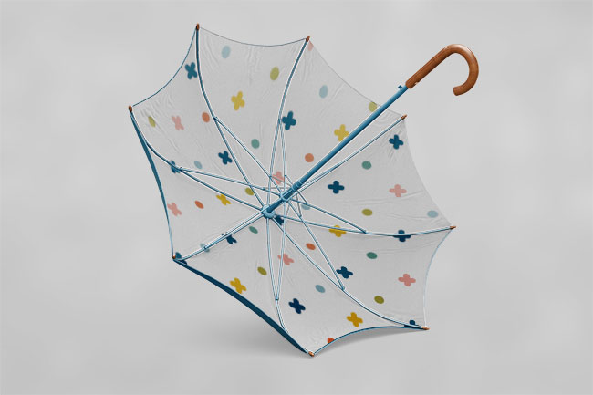 8K防風銀膠直柄傘